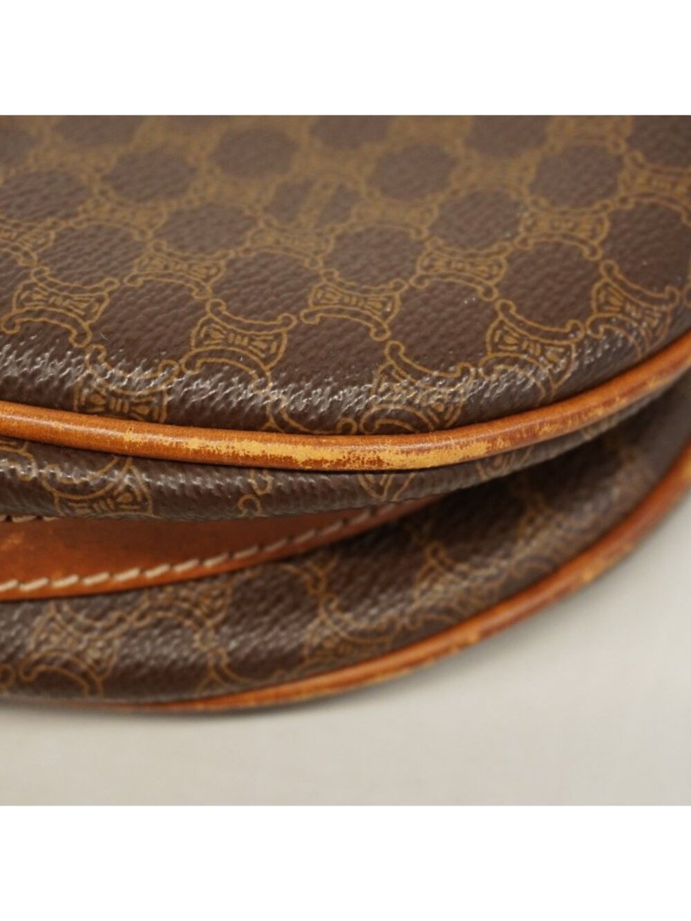 Celine Shoulder Bag Macadam Brown Gold - Picture 7 of 10